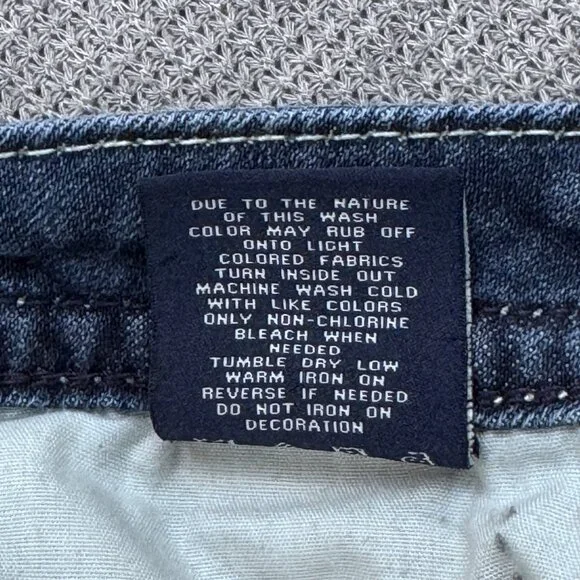 Vigoss Womens Size 3/4 L33 Blue Denim Bootcut Dallas Heritage Jeans Embellished - Picture 15 of 15